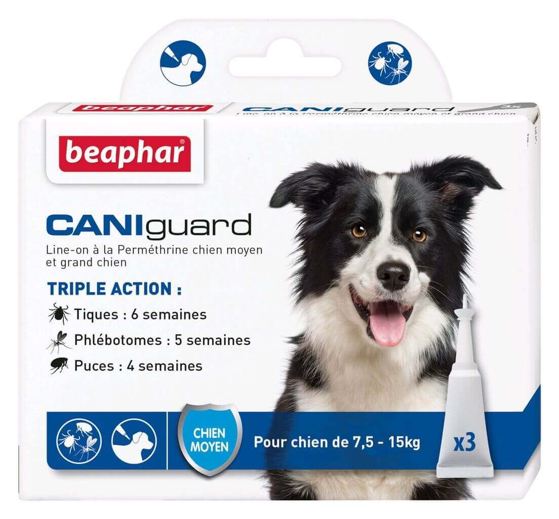 Caniguard Linieon Antiparasitäres Permethrin für Hunde Anti