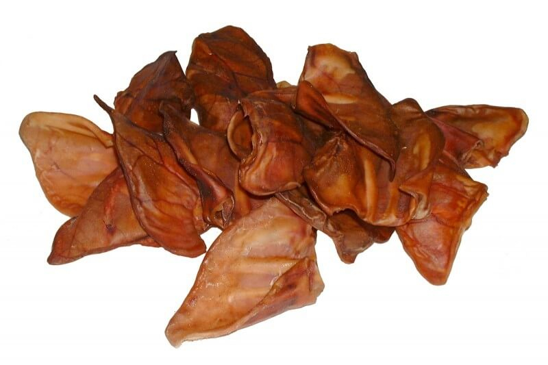Dried pig ear x 100 bulk - Dog treats