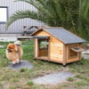 Hundehütte aus Holz mit Kunststofftür Zolia Honolulu - 3 Größen