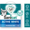  Sanicat - Arena aglomerante Active White sin perfume, Compuesta de minerales naturales