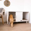 Katzenschrank für Katzentoilette mit Kratzbrett Zolia Macumba