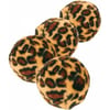 Balles de jeu avec empreinte léopard (x4)