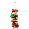 RAINBOW DIN Fenicottero giocattolo per parrocchetti e pappagalli di grandi dimensioni 50 cm