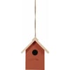 Rechteckiges FSC Vogelhaus aus Holz für Wildvögel - Terracotta
