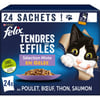 FELIX Filetes tiernos en gelatina Selección de carne y pescado para gatos