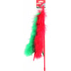 Cana de pesca gateira verde e vermelha para gato