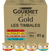 Gourmet Gold Timbales 4 Geschmacksrichtungen für Katzen - Packung 96x85g