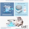 Catit Pixi Smart wifi Weiß und Stahl – 2L – Trinkbrunnen für Katzen