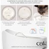Catit Pixi Fuente blanca con tapa de acero inoxidable para gatos - 2,5L