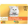 GOURMET GOLD Les Timbales pour chat adulte 12x85g