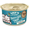 LILY'S KITCHEN Tasty Cuts Köstliche Häppchen in Soße für ältere Katzen mit Huhn und Thunfisch