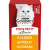 Gourmet Mon Petit comida húmeda de Pavo, Pollo y Pato para gatos