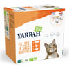 Multipack YARRAH Bio Mix de filets en sauce pour chat - 8 x 85g