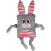 Giocattolo Pieno Rabbit grigio con squeaker - 24,5 cm