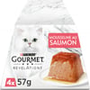 Gourmet Révélations, Mousselines nappées de Sauce au saumon pour chat