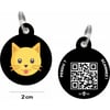 SPOORS Digitalisiertes Etikett für Katzen mit QR-Code – Katze
