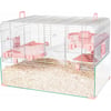 Cage pour petit rongeur - 50 à 80 cm - Zolux Panas couleur rose