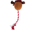 Zolia Giocattolo sonoro natalizio con renna per cani con corda