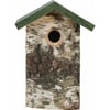 Nid en bois Hut pour les oiseaux de la nature (mésange charbonnière, moineau et sittelle)