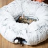 Túnel con cama de felpa para gatos Zolia Incr