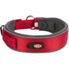 Trixie Premium halsband extra groot - Rood/Grafietgrijs