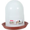 Mangeoire silo en plastique pour volailles - Rouge - plusieurs contenances