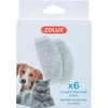 Pacote de 6 filtros para fonte para gatos e cães Zolux Calypso