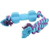 Hundespielzeug Seil mit Gummi -Beißknochen für Hunde