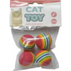 4 bolas de arco-íris para gatos