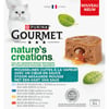 GOURMET Nature's Creations Mousselines en Sauce - 8x85g - Mini bouchées pour chats adultes