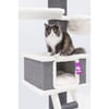 Árbol para gatos XXL Ragdoll gris y blanco - 180cm