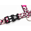 Max & Molly Peitoral com guia para gato - Leopard Pink