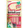 CIAO CHURU petisco Hairball de frango para gatos