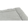 Matelas en velours côtelé Jonna Gris - 2 tailles disponibles