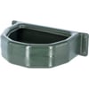 Comedero semicircular verde para caballo - 25L