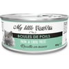 MY LITTLE FESTIN Anti haarballen Paté in bouillon of in saus met Tonijn en Boerenkool voor Volwassen Katten 80g