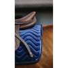 EQUITEHME Tapis de selle mixte Glossy en velours bleu marine pour cheval