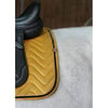 EQUITEHME Tapis de selle mixte Glossy en velours jaune pour cheval