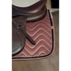 EQUITEHME Tapis de selle mixte Glossy en velours vieux rose pour cheval