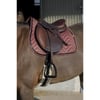 EQUITEHME Zadeldekje Glossy in oudroze fluweel voor paarden