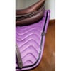 EQUITEHME Tapis de selle mixte Glossy en velours violet pour cheval