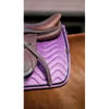 EQUITEHME Tapis de selle mixte Glossy en velours violet pour cheval