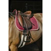 EQUITHEME Dressuurzadeldek Softy bordeaux voor paarden