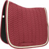 EQUITHEME Dressuurzadeldek Softy bordeaux voor paarden