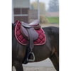 EQUITHEME Zadeldek Classic gemengd bordeaux - Maat Paard