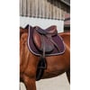 EQUITHEME Zadeldekje gemengd Spring bordeaux voor paard