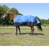 EQUITHEME Cobertura impermeable 1200D Aisance 150g - azul / negro