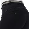 EQUITHEME Pantalón de equitación Safir negro con strass - del 34 al 46