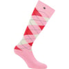 EQUITHEME Chaussettes Argyle bordeaux / rose 35-38