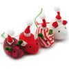 Lot de 4 Souris de Noël